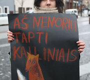 Protesto akimirka/Archyvo nuotr.