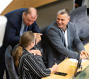 Saulius Skvernelis, Agnė &Scaron;irinskienė, Valius Ąžuolas