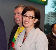 Haroldas Mackevičius su žmona Elvana