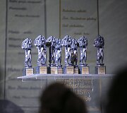 &Scaron;v. Kristoforo statulėlės įteikimo akimirka
