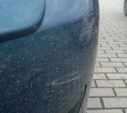 P.Galkontaitės automobilio &bdquo;Mazda 3&ldquo; nubrozdintas bamperis.