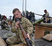 Teroristų ginklų paroda Kijeve
