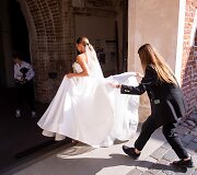 Angelės Petručionytės ir jos mylimojo Mariaus vestuvių akimirka