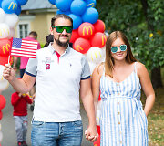 JAV Nepriklausomybės dienos &scaron;ventės akimirka