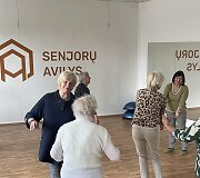 Lietuvos &scaron;okio-judesio terapijos asociacijos organizuoti užsiėmimai Vilniaus senjorėms