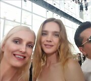 Marija Lama ir Natalija Vodianova Paryžiaus auk&scaron;tosios mados savaitėje