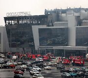 &bdquo;Crocus City Hall&ldquo; salė po gaisro Maskvoje
