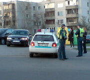 Policija avarijos vietoje