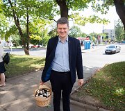 Remigijus &Scaron;ima&scaron;ius lankėsi naujose Žvėryno seniūnijos patalpose