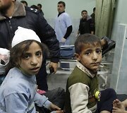 Sužeisti palestinos vaikai