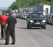 Medininkų pasienio poste kelių kilometrų eilės