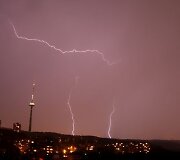 Grėsminga perkūnija truko ilgiau nei tris valandas.