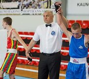 Tel&scaron;ių bokso mokyklos veiklos akimirka