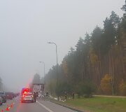 Vilniuje degė vilkiko priekaba. 
