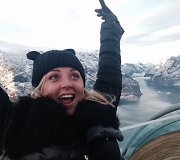 Eglės Straleckaitės akimirka i&scaron; atostogų Norvegijoje