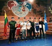 Tel&scaron;ių bokso mokyklos veiklos akimirka