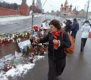 Vandalai nusiaubė B.Nemcovo žūties vietą 