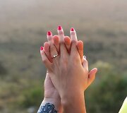 Manto Katlerio ir Aistės Kaba&scaron;inskaitės kelionės į Keniją akimirka