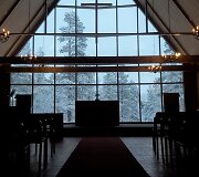 Justinos užfiksuota bažnyčia Laplandijoje