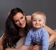Vaida Urbaitė su sūneliu Oskaru