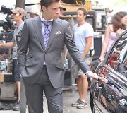 Edas Westwickas &bdquo;Gossip Girl&ldquo; filmavimo aik&scaron;telėje (2009 m.)