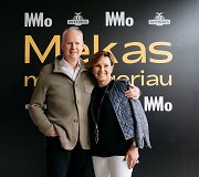 &bdquo;&Scaron;vyturys-Utenos alus&ldquo; vadovas Rolandas Vir&scaron;ilas su žmona Aukse Vir&scaron;iliene