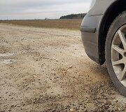 Po &scaron;ventinio lietaus žvyrkeliai virto kemsynais