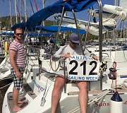 Jachtos &bdquo;&Scaron;vyturys Challenger Sailing&ldquo; ekipažas Antigvos regatoje
