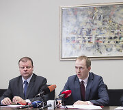 Saulius Skvernelis, Evaldas Serbenta ir Tomas Beržinskas