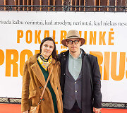Filmo &bdquo;Pokalbininkė ir Profesorius&ldquo; premjeros svečiai