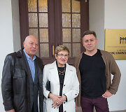 Marius Iva&scaron;kevičius su tėvais