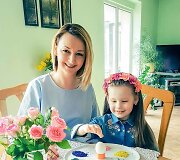 Viktorija Mauručaitė su dukra Angela