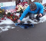 Vandalai nusiaubė B.Nemcovo žūties vietą 