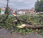 Ketvirtadienio rytą audra siaubė Plocką ir jo apylinkes