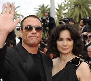 Jean Claude Van Damme'as su žmona Gladys Portugues