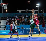 Europos žaidynės. Krep&scaron;inis 3x3. Lietuva &ndash; Serbija