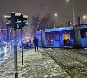 Avarija Vroclave &ndash; ma&scaron;ina trenkėsi į tramvajų