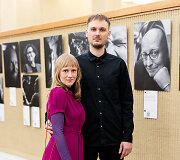 Gretos Skaraitienės fotografijų parodos &bdquo;100 tikrų žmonių portretų" atidarymas 