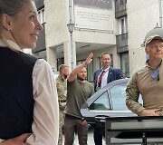 Volodymyras Zelenskis Vilniaus Pilies gatvėje