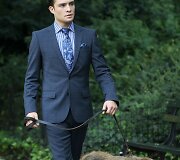 Edas Westwickas &bdquo;Gossip Girl&ldquo; filmavimo aik&scaron;telėje (2011 m.)
