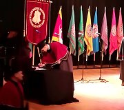 Diplomo teikimas Martynui Kavaliauskui