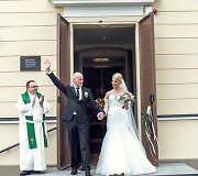 Ievos Jotkėlaitės ir Juozo Tubino vestuvių akimirka