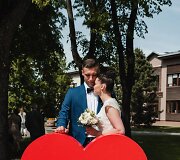 Gintarės Jaro&scaron;aitės ir Edgaro Žarskio vestuvių akimirka