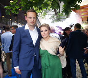 Agnė Grigaliūnienė su vyru Simonu