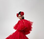 &bdquo;Giambattista Valli&ldquo; 2021 m. pavasario ir vasaros auk&scaron;tosios mados kolekcijos modelis