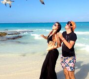 "Bikinio porelė": Luisas ir Kristina Meksikos paplūdimyje 