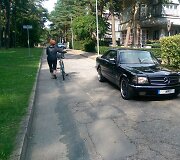 Skaitytojas Palangoje nufotografavo itin retą &bdquo;Mercedes Benz 560 Sec AMG&ldquo;