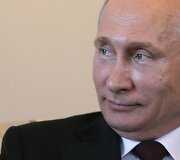 Rusijos prezidentas Vladimiras Putinas susitikime su Kirgizijos prezidentu Almazbeku Atambajevu