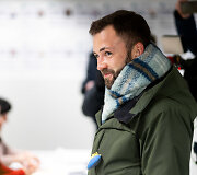 Tomas Vytautas Raskevičius balsuoja savivaldybių tarybų ir merų rinkimuose