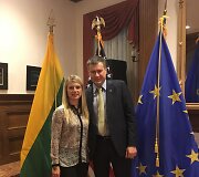 Misevičiai LR ambasadoje Va&scaron;ingtone po tradicinio krep&scaron;inio turnyro